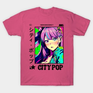 Retro Manga City Pop Vaporwave Aesthetic Anime #10 T-Shirt